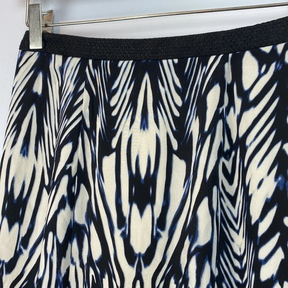 Anthro • Leifsdottir Inked Antonia Silk High Low Skirt - Picture 4 of 14